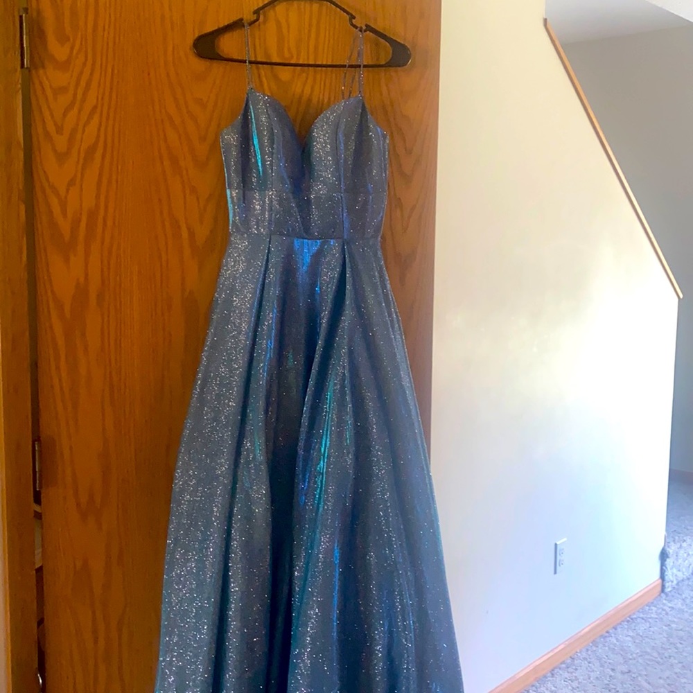 Blue prom dress